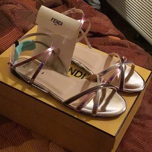 Genuine Fendi Sandles with pistachio color